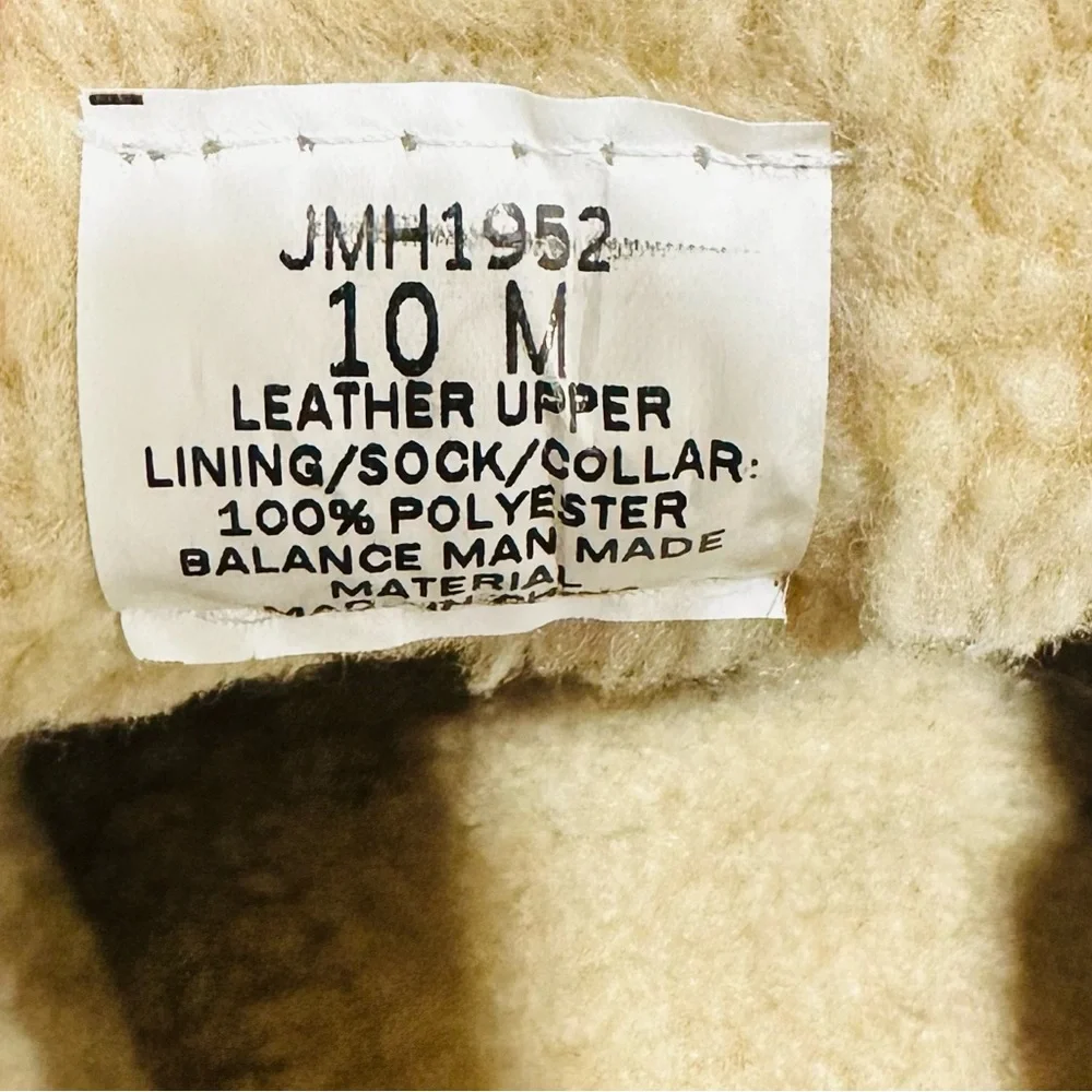 Clarks Mens Suede Leather Sherpa Lined‎ Ankle Bootie Slipper JMH1952 size 10 M